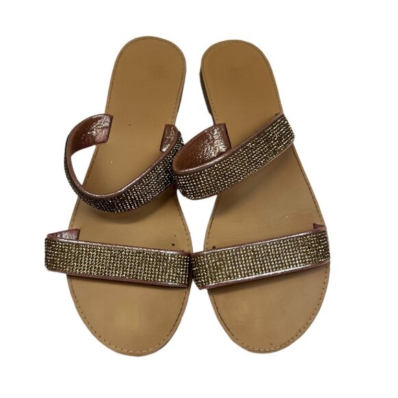 Shimmery Slip on Dual Strap Sandals (Size 8) - Picture 3 of 3